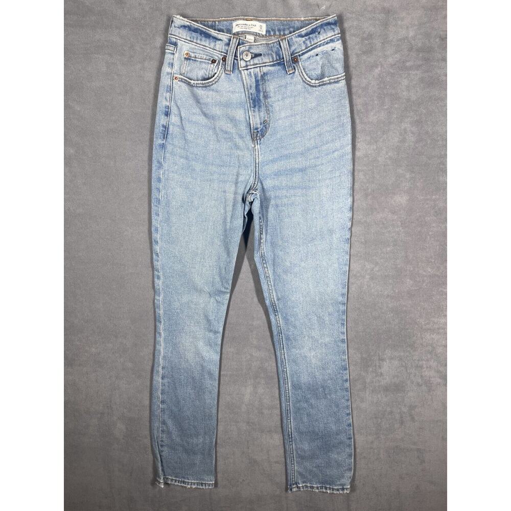 Abercrombie & Fitch Jeans Womens 25/0 Blue Ultra High-Rise 90s Slim Straight Leg